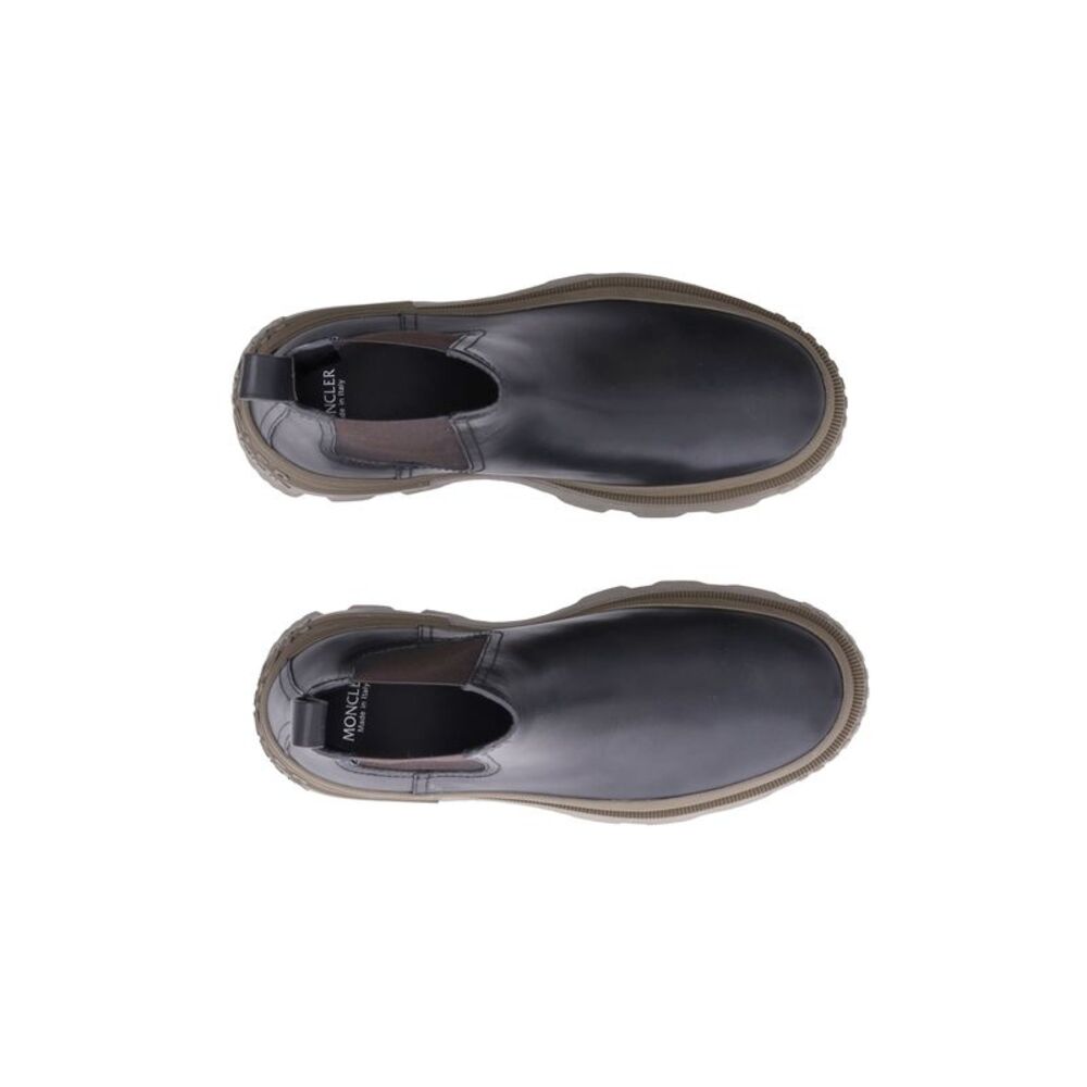 Moncler Lir Chunky Chelsea Boots in Black Leather - Picture 5 of 10